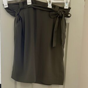 Olive Green Women's Skirt